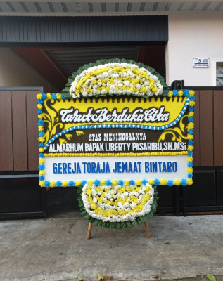 Papan Bunga Duka di Tangkerang Selatan